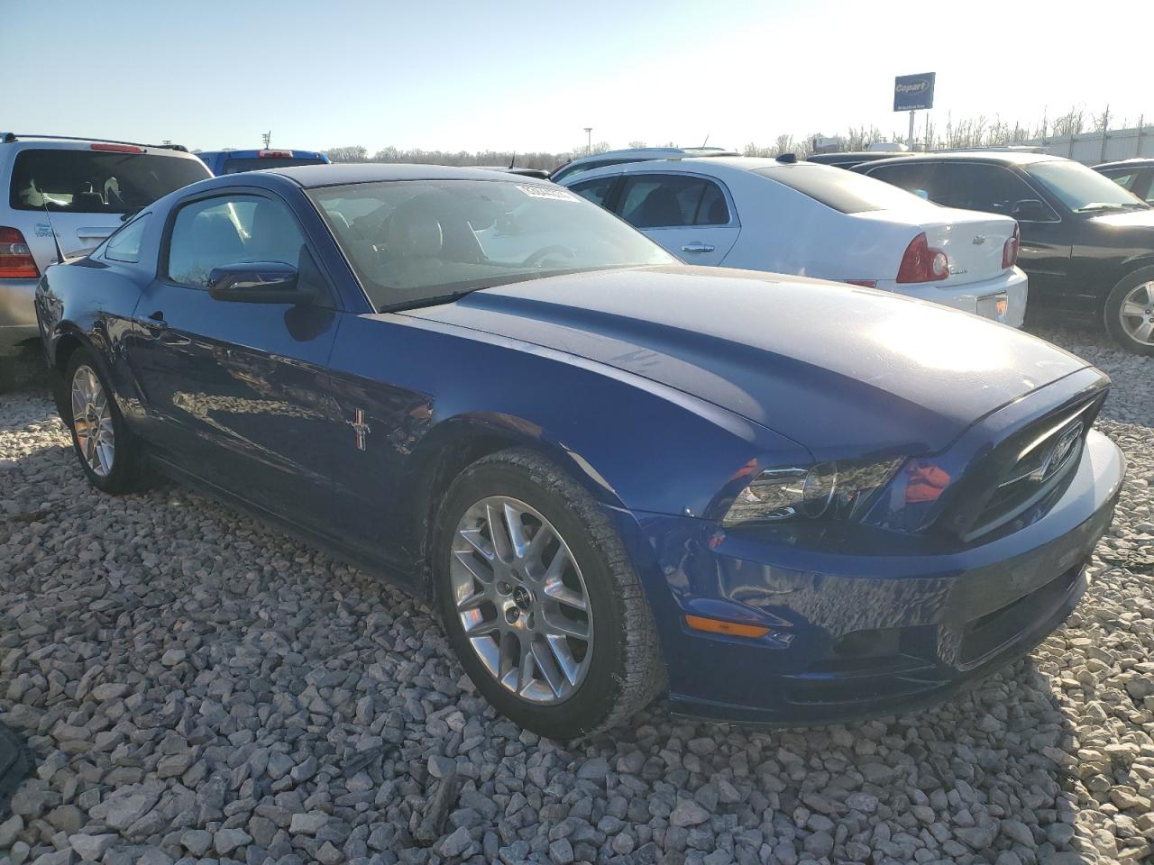 2013 Ford Mustang VIN 1ZVBP8AM9D5257071 Copart auction photo, side damage thumbnail 4