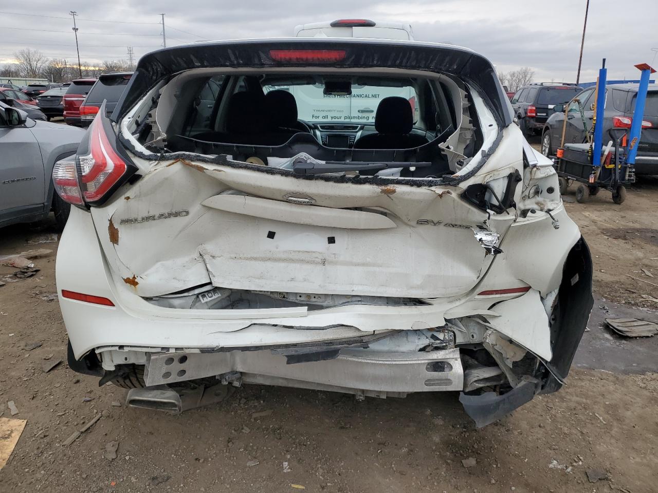 2016 Nissan Murano VIN 5N1AZ2MH9GN130003 Copart auction photo, rear end damage thumbnail 6