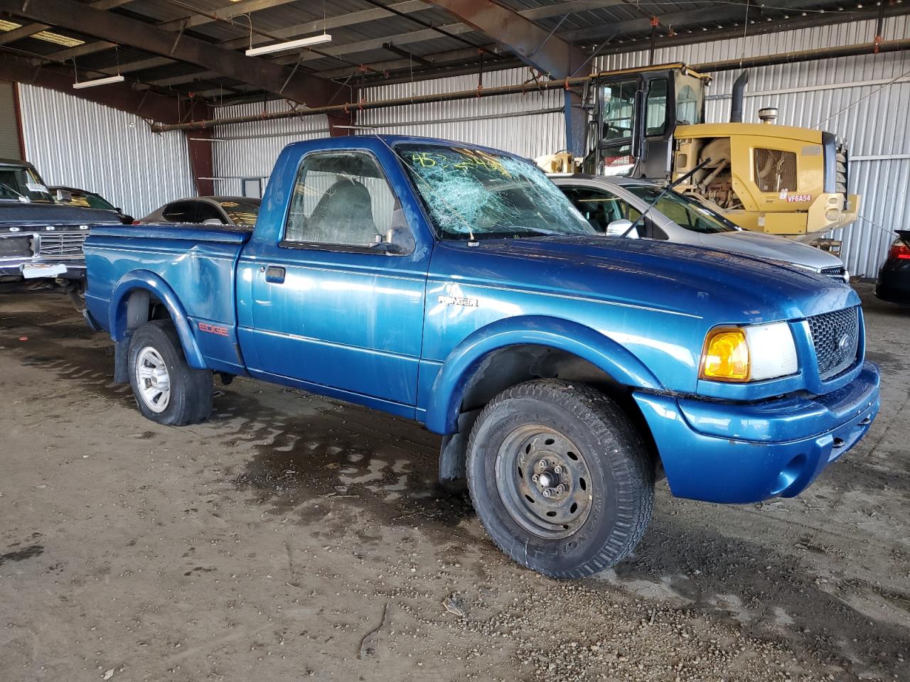 2001 Ford Ranger VIN 1FTYR10U71TA12342 Copart auction photo, vandalism / all over damage thumbnail 4