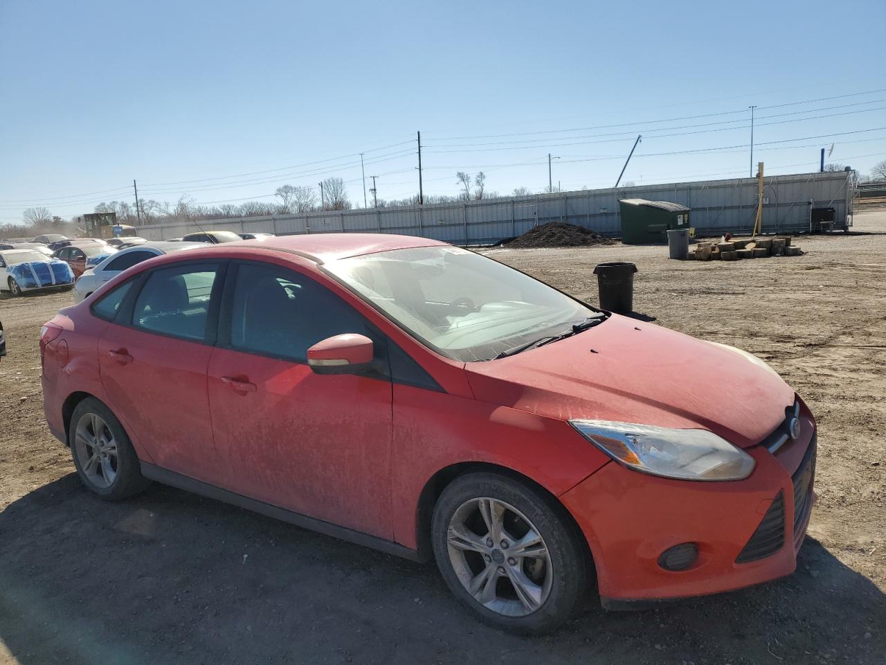 2014 Ford Focus VIN 1FADP3F23EL124525 Copart auction photo, rear end damage thumbnail 4