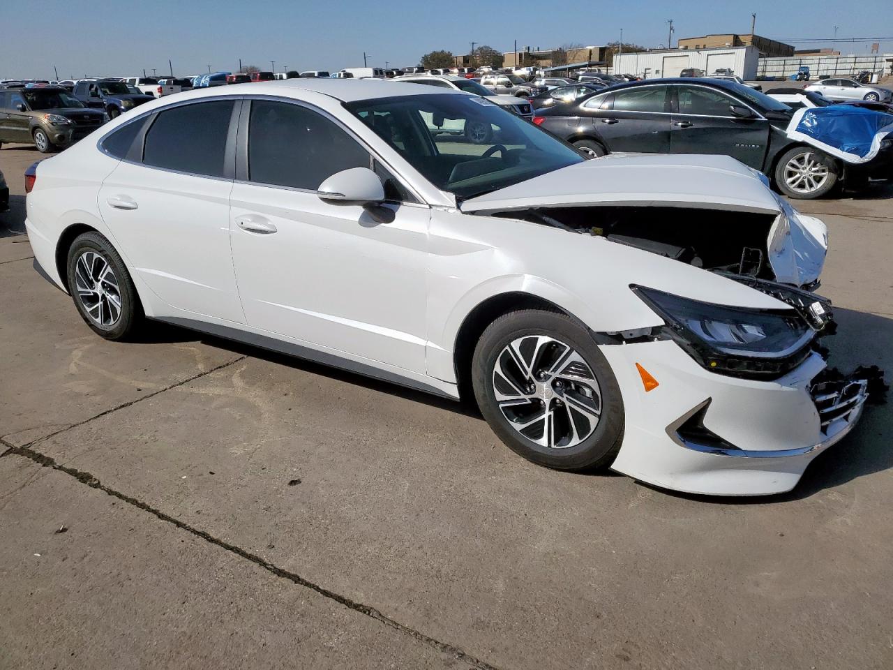 2021 Hyundai Sonata VIN KMHL24JJXMA036294 Copart auction photo, front end damage thumbnail 4