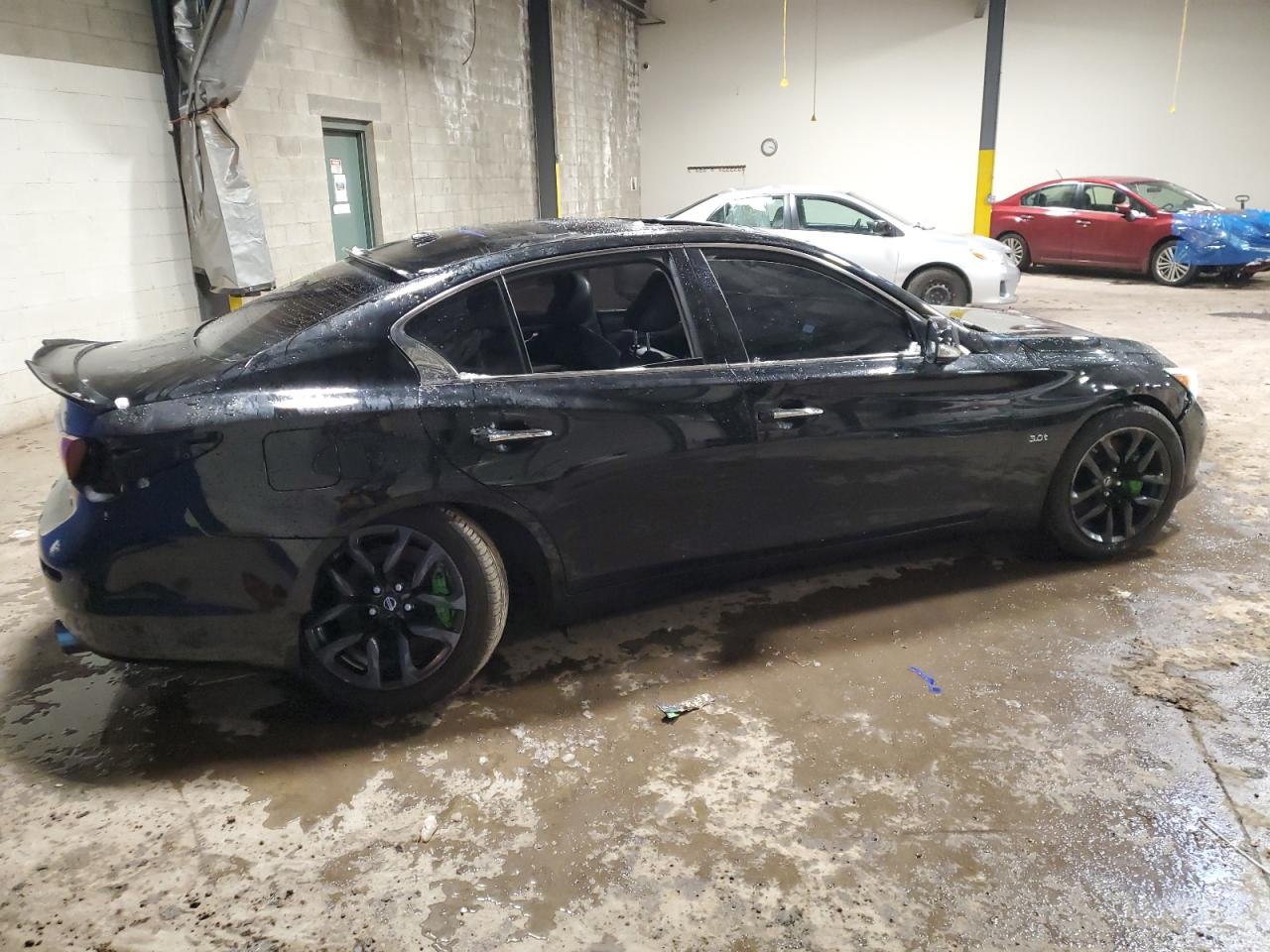 2017 Infiniti Q50 VIN JN1EV7AR1HM835660 Copart auction photo, front end / rear end damage thumbnail 3