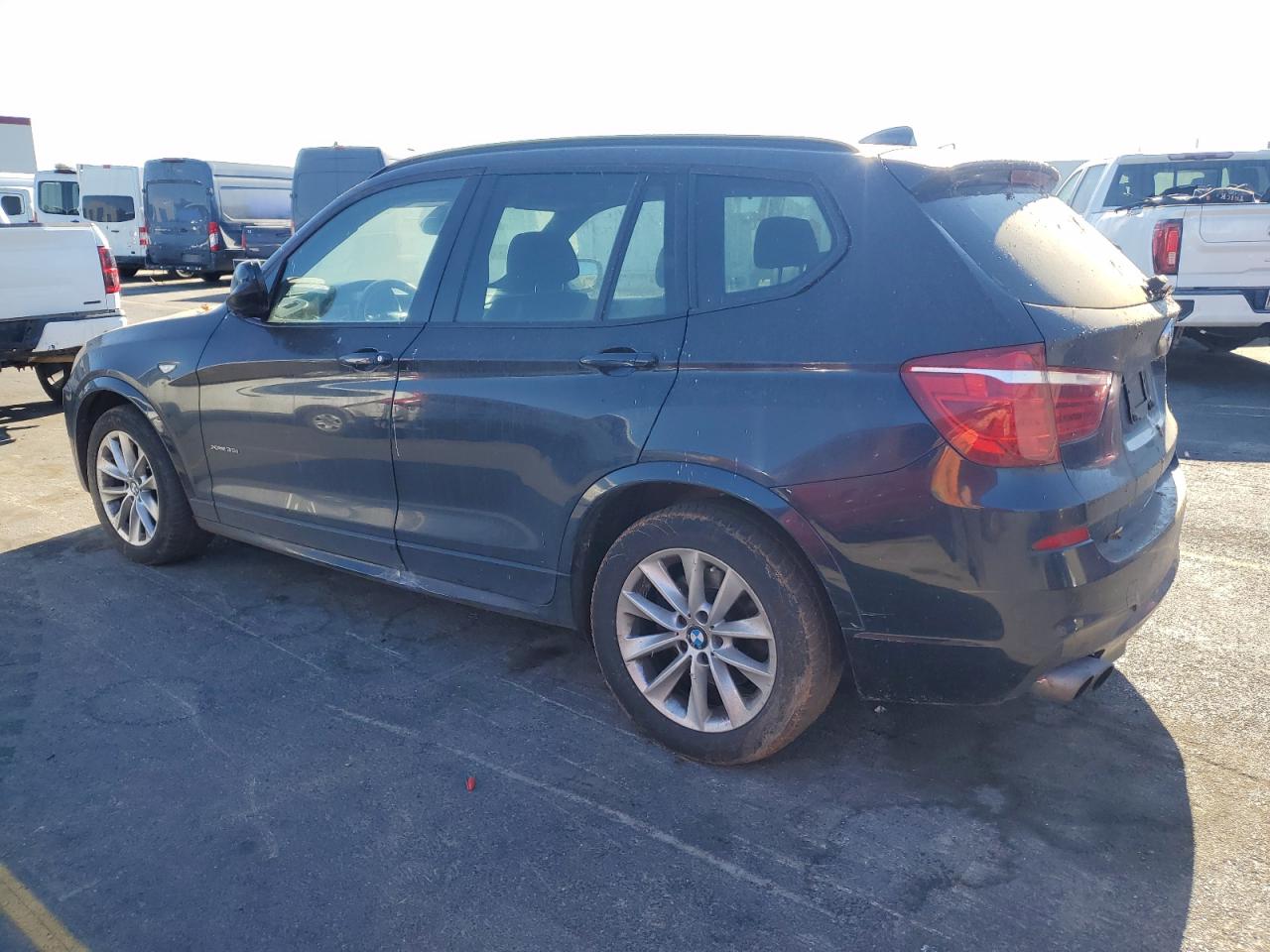 2011 BMW X3 VIN 5UXWX7C53BL734556 Copart auction photo, side / undercarriage damage thumbnail 2