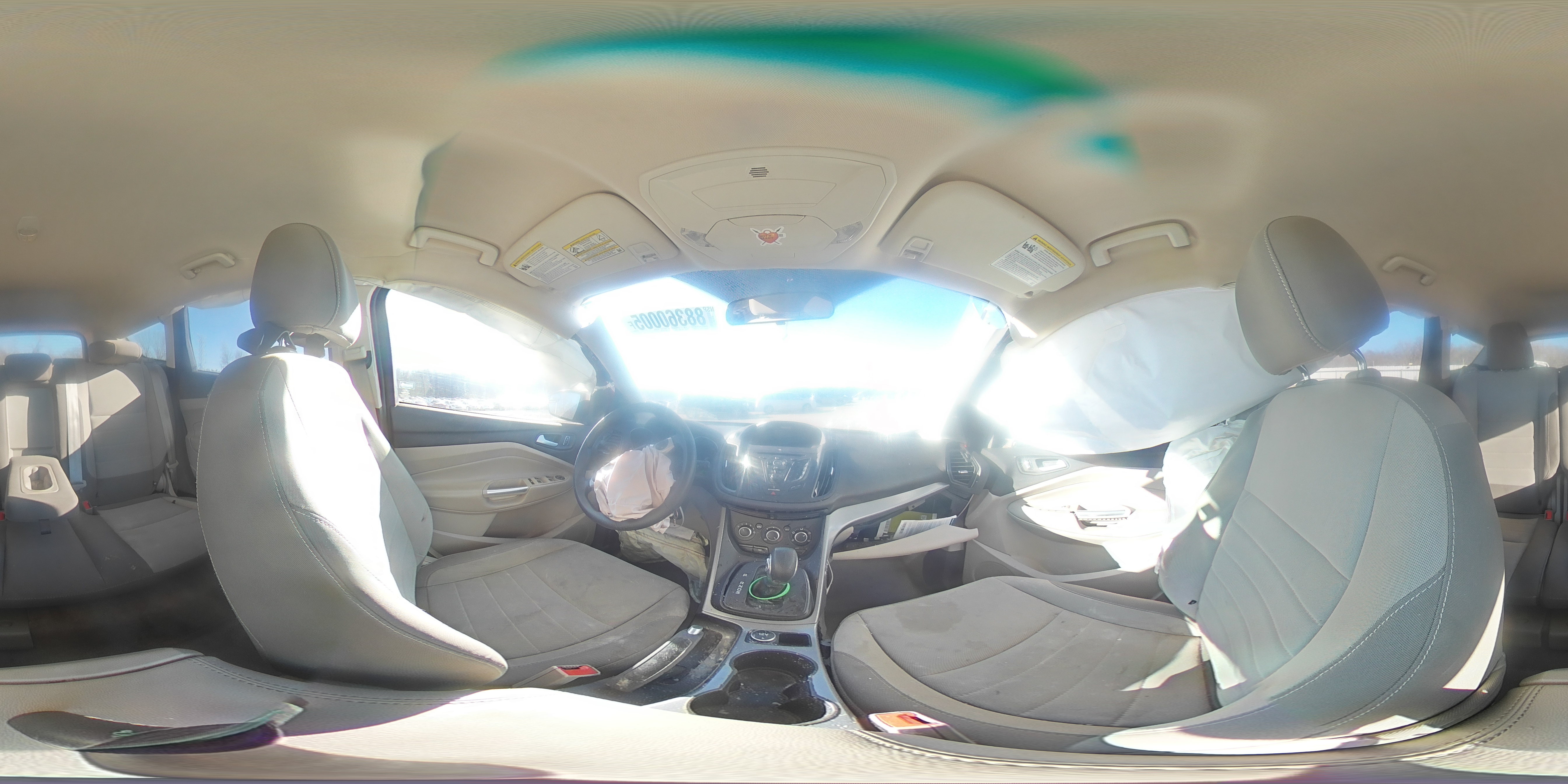 2016 Ford Escape VIN 1FMCU0GX0GUA60296 Copart auction photo, all over damage thumbnail 14