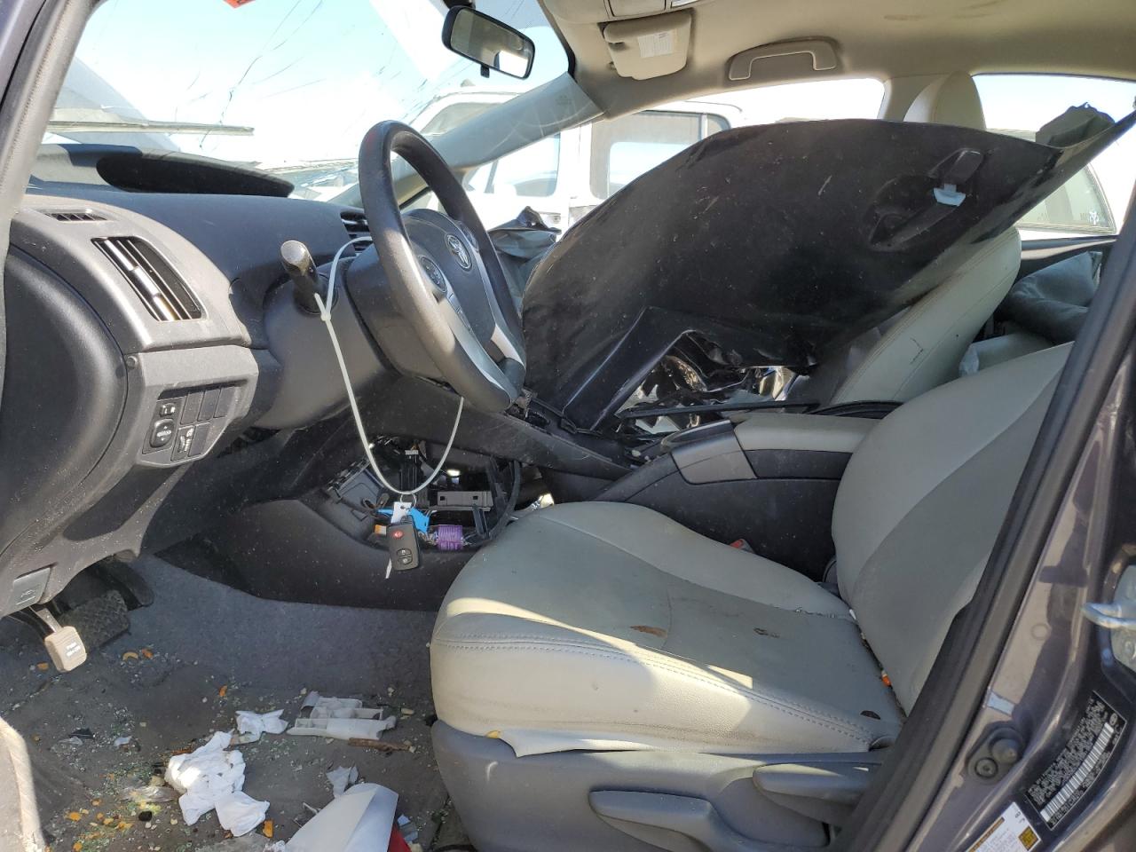 2015 Toyota Prius VIN JTDKN3DU9F1991954 Copart auction photo, front end / side damage thumbnail 7