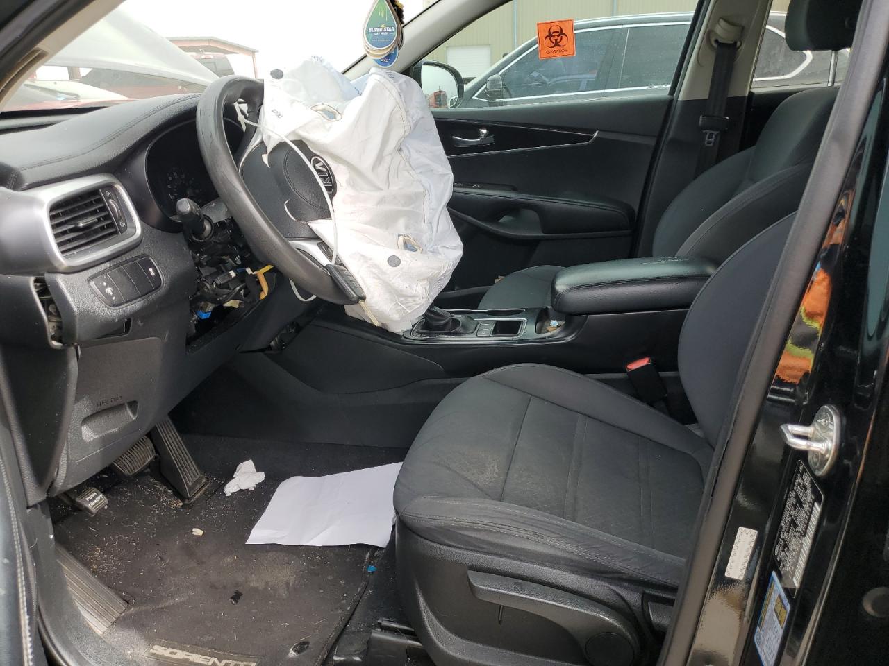 2019 KIA Sorento VIN 5XYPG4A39KG585376 Copart auction photo, front end / hail damage thumbnail 7