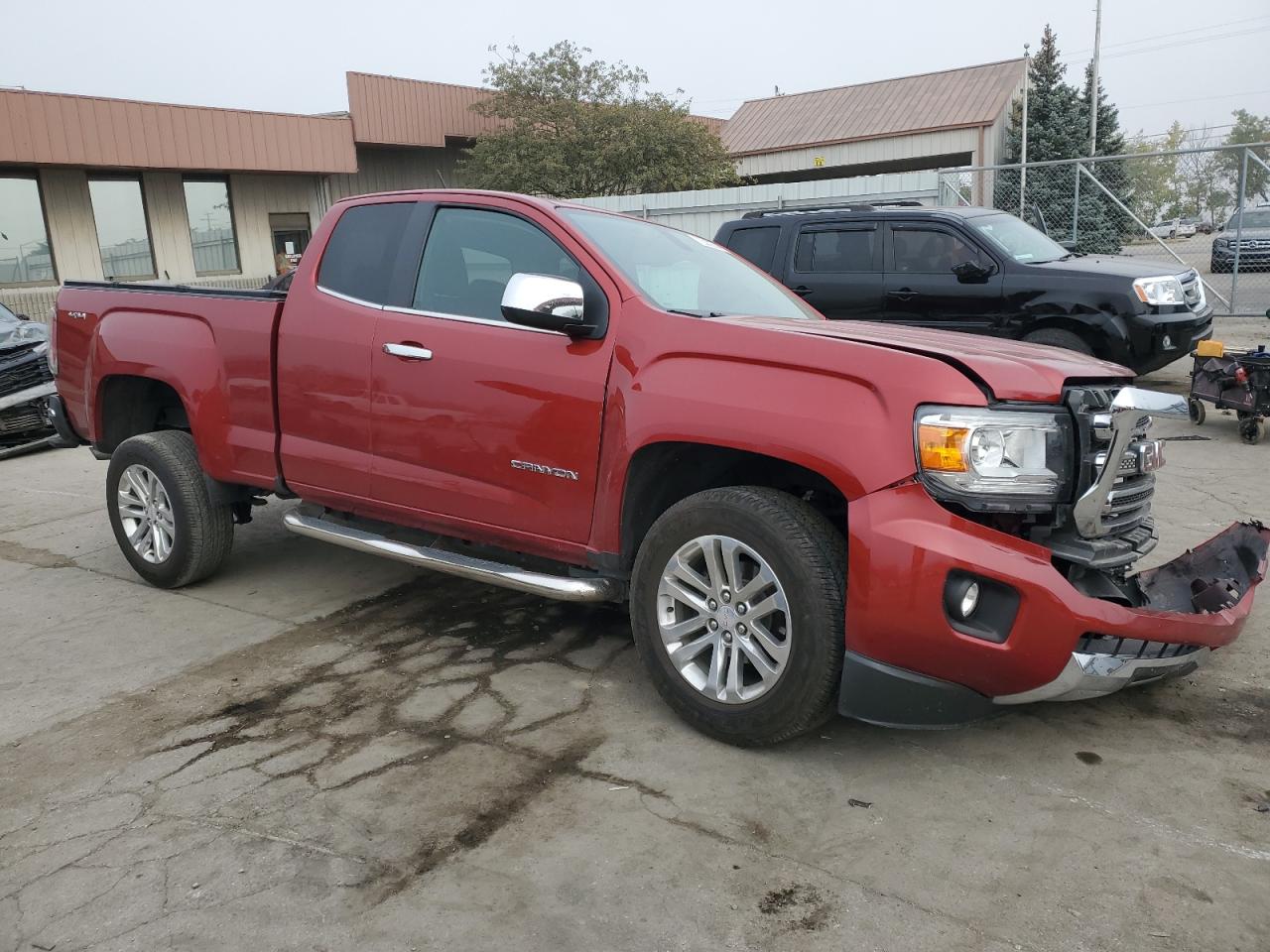 2015 GMC Canyon VIN 1GTH6CE39F1215532 Copart auction photo, front end / side damage thumbnail 4