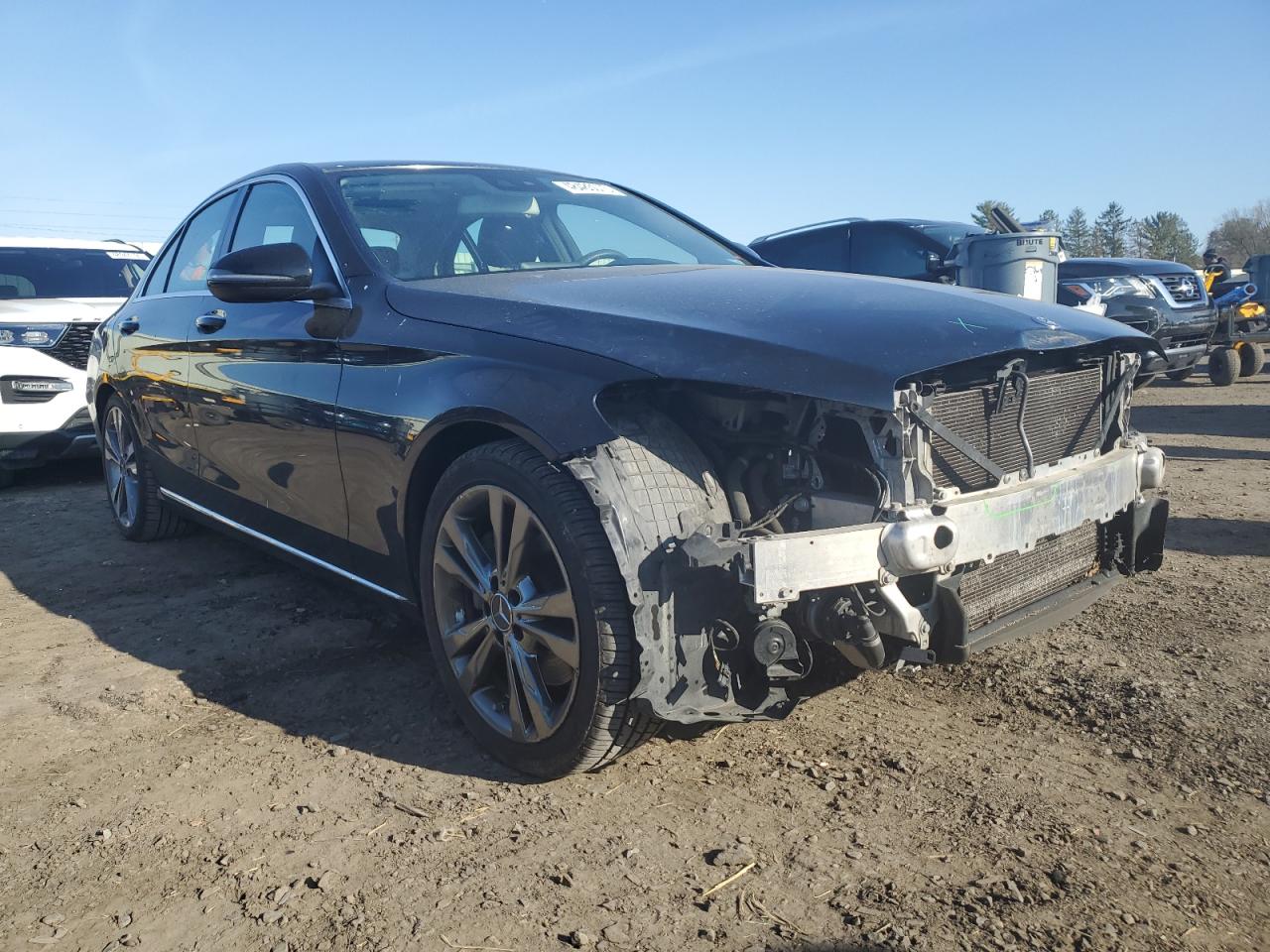 2016 Mercedes-Benz C-klasse VIN 55SWF4JB6GU129368 Copart auction photo, front end damage thumbnail 4