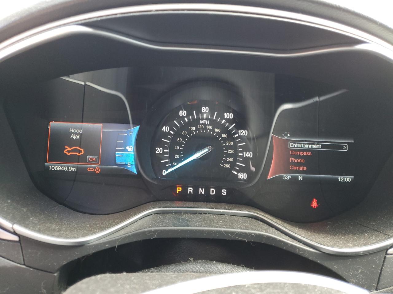 2016 Ford Fusion VIN 3FA6P0HD7GR396439 Copart auction photo, front end / hail damage thumbnail 9