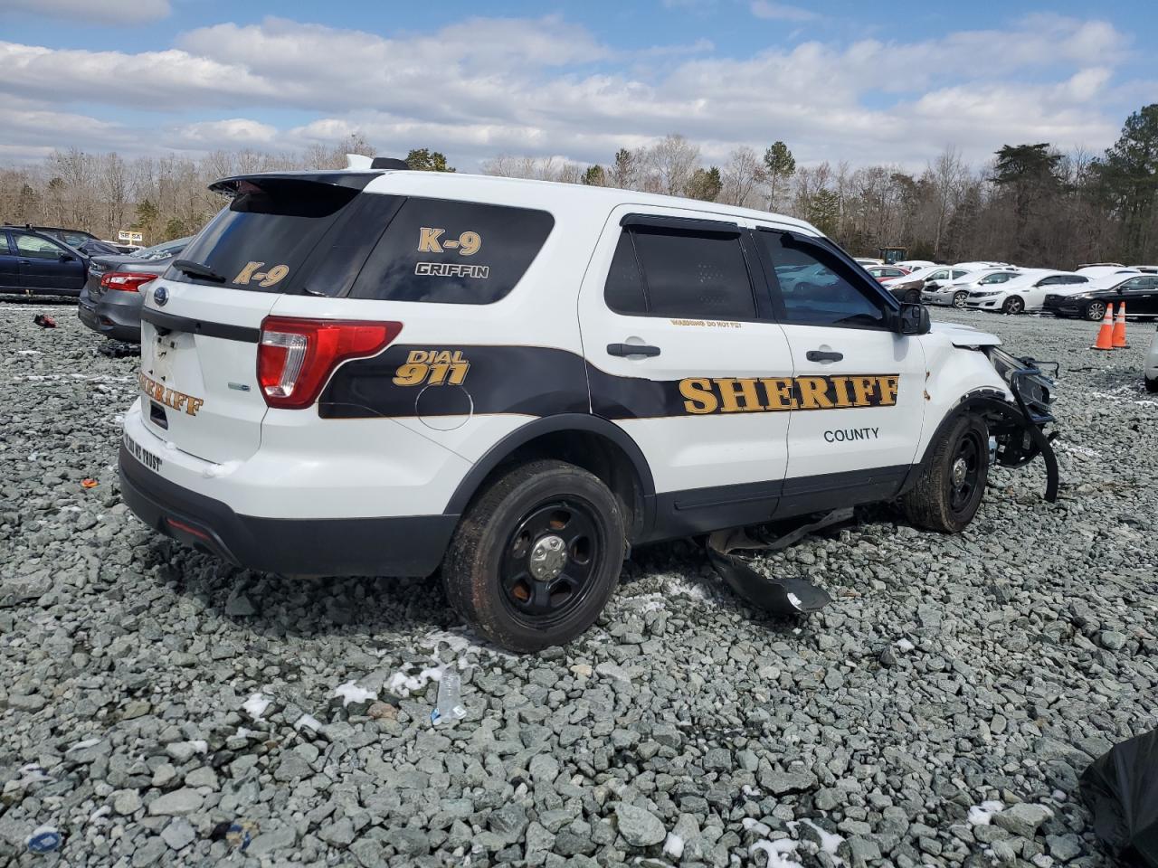 2016 Ford Explorer VIN 1FM5K8AR9GGC14526 Copart auction photo, front end damage thumbnail 3