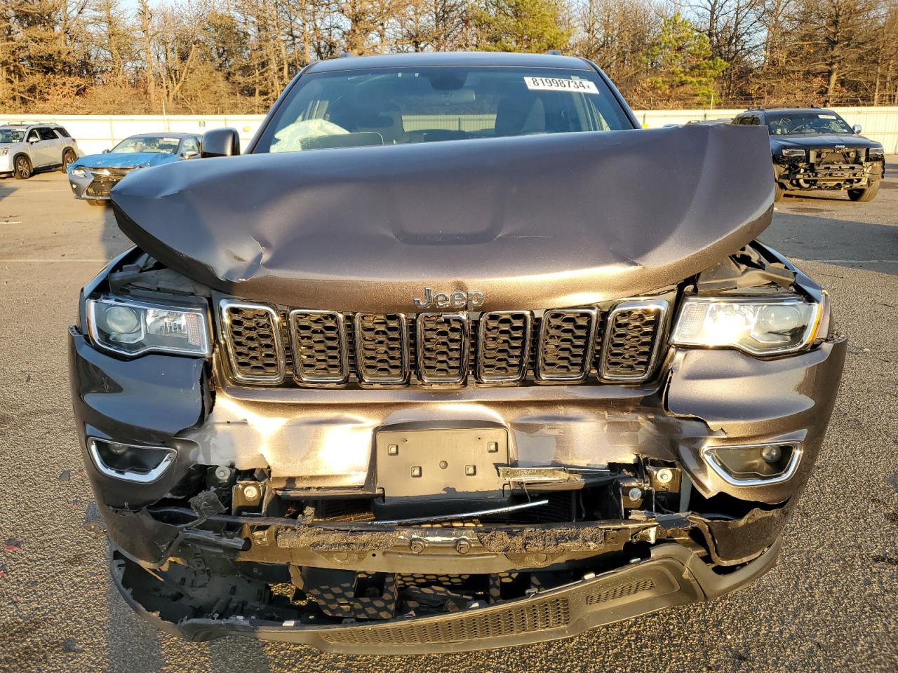 2021 Jeep Grand Cherokee VIN 1C4RJFAG2MC532311 Copart auction photo, front end / rear end damage thumbnail 5