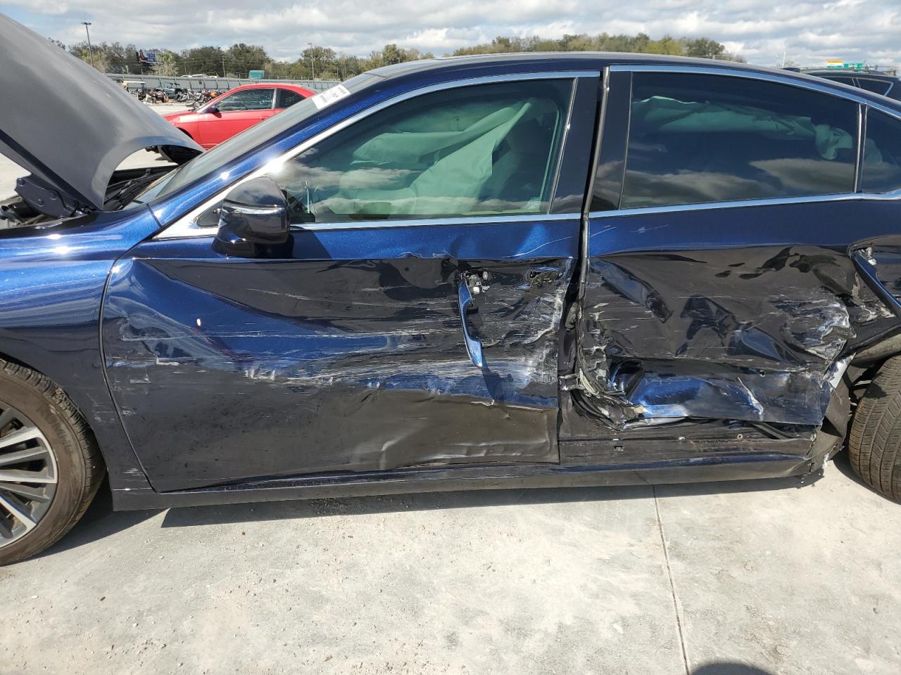 2022 Lexus ES VIN 58ADZ1B12NU125993 Copart auction photo, side / rear end damage thumbnail 7