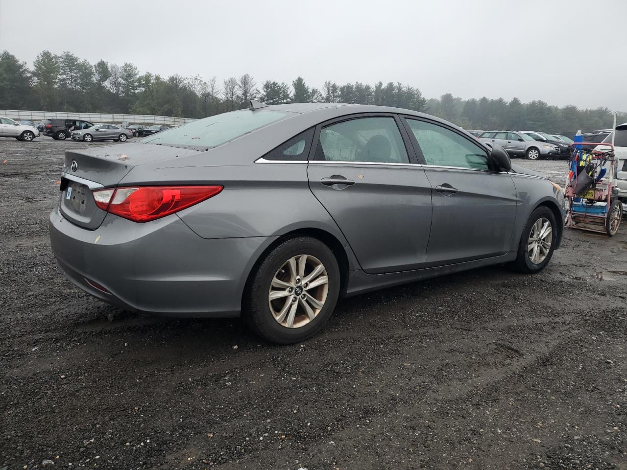 2013 Hyundai Sonata VIN 5NPEB4AC3DH771383 Copart auction photo, vandalism / minor dent/scratches damage thumbnail 3