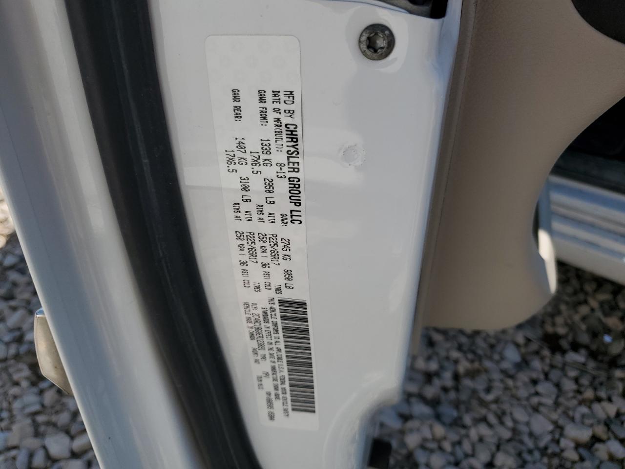 2014 Chrysler Town & Country VIN 2C4RC1BG0ER123891 Copart auction photo, front end damage thumbnail 13