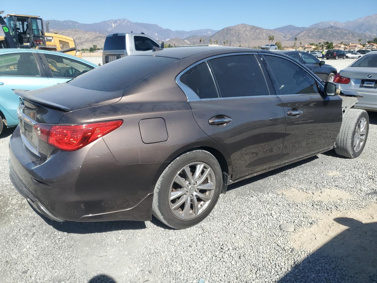 2016 Infiniti Q50 VIN JN1EV7AP3GM302979 Copart auction photo, front end damage thumbnail 3