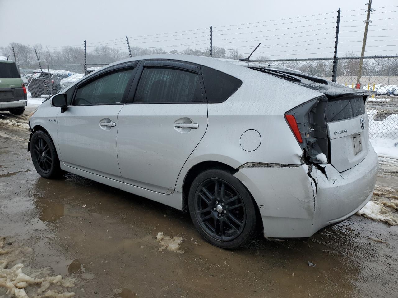 2011 Toyota Prius VIN JTDKN3DU6B1473858 Copart auction photo, front end / rear end damage thumbnail 2