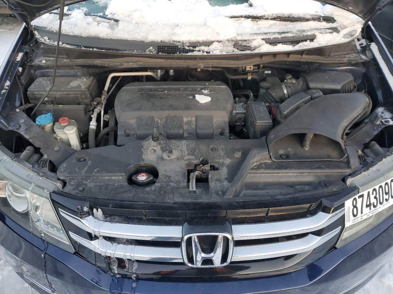 2016 Honda Odyssey VIN 5FNRL5H39GB004568 Copart auction photo, side damage thumbnail 12