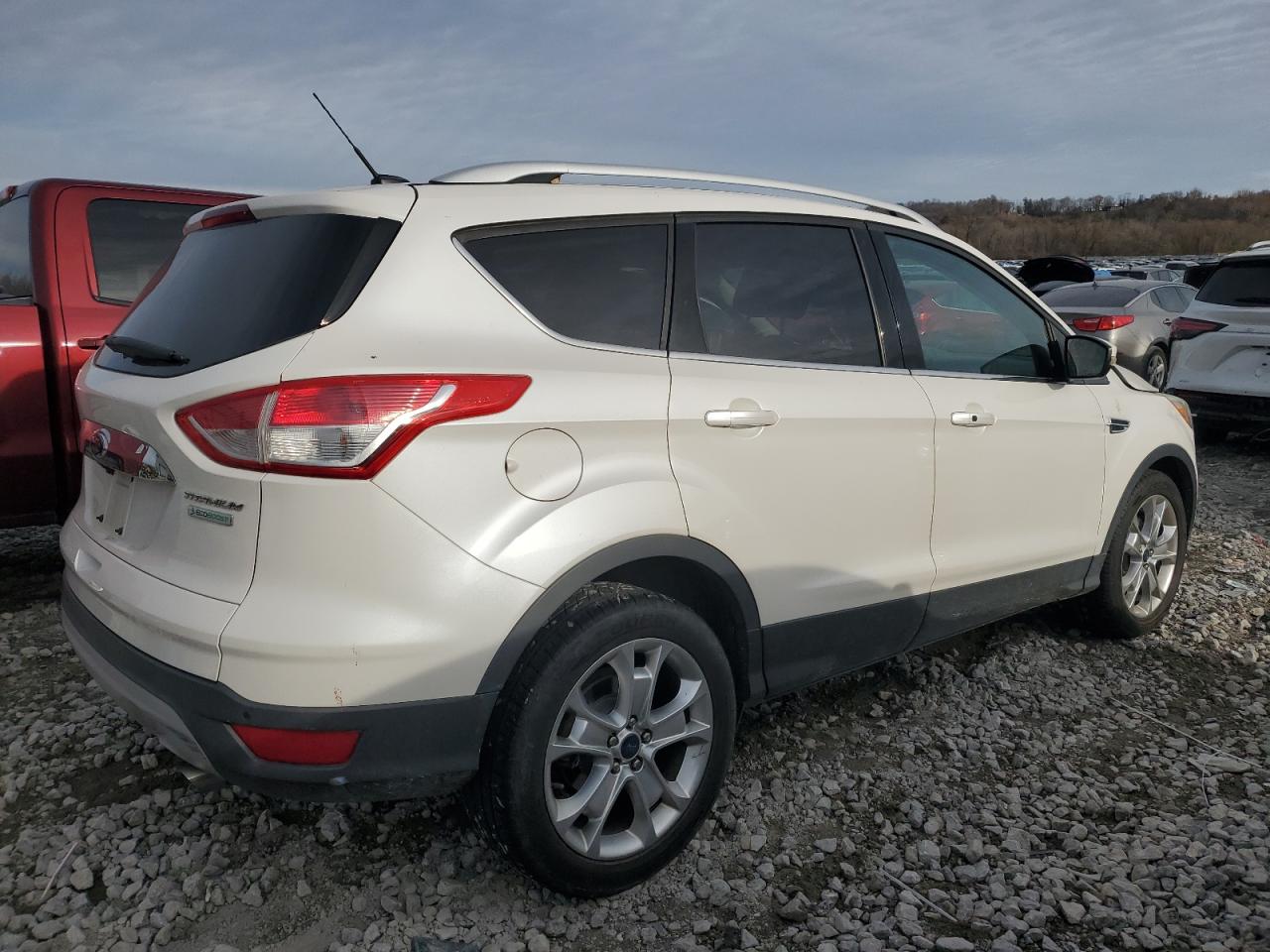 2014 Ford Escape VIN 1FMCU0JX6EUC20302 Copart auction photo, front end damage thumbnail 3