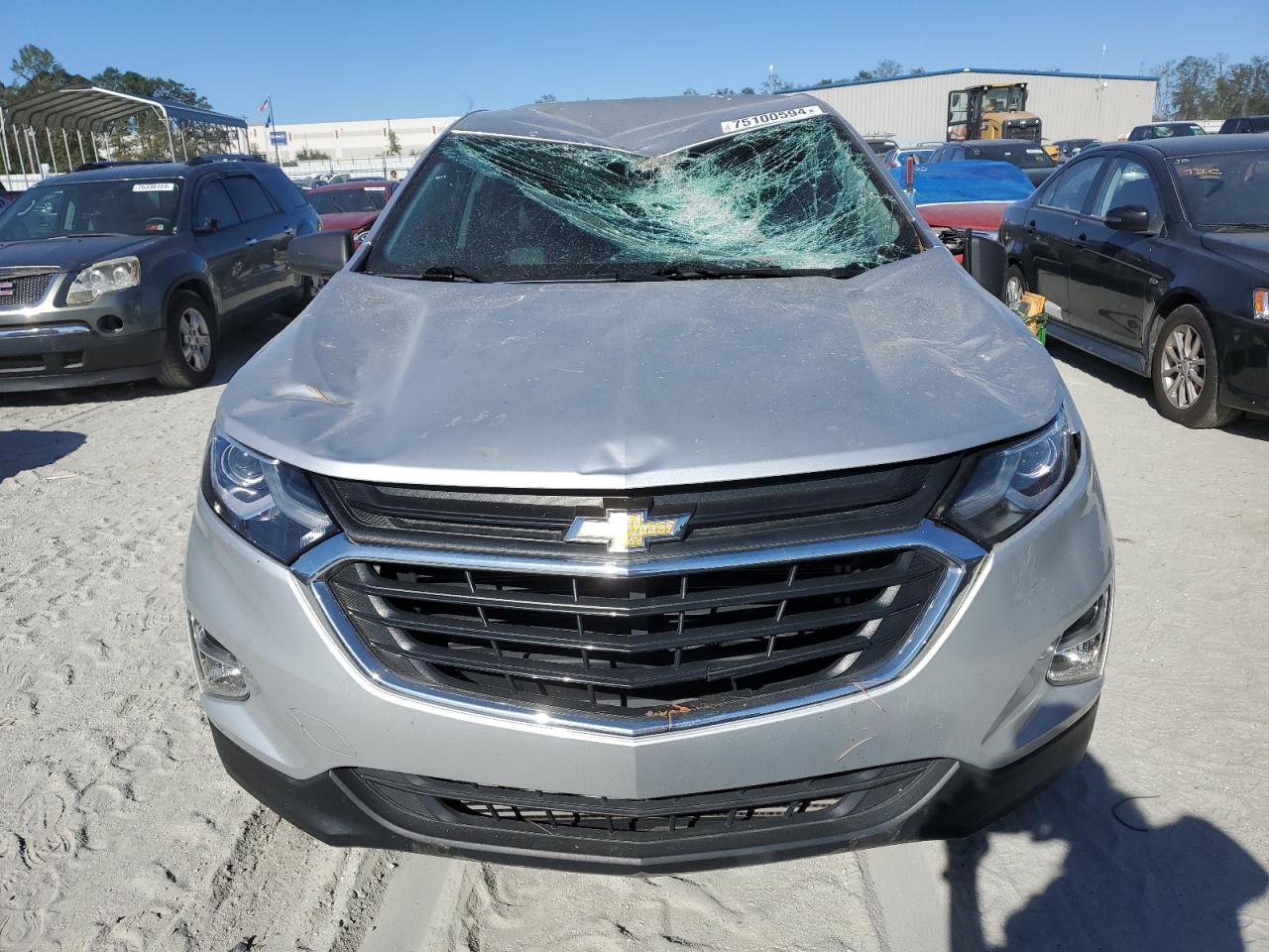 2021 Chevrolet Equinox VIN 3GNAX5EV7MS141509 Copart auction photo, top/roof damage thumbnail 5