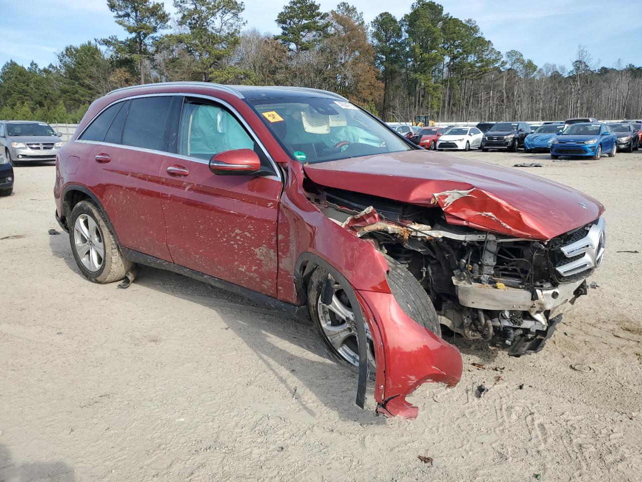 2018 Mercedes-Benz GLC VIN WDC0G4KB9JV051206 Copart auction photo, rollover / all over damage thumbnail 4