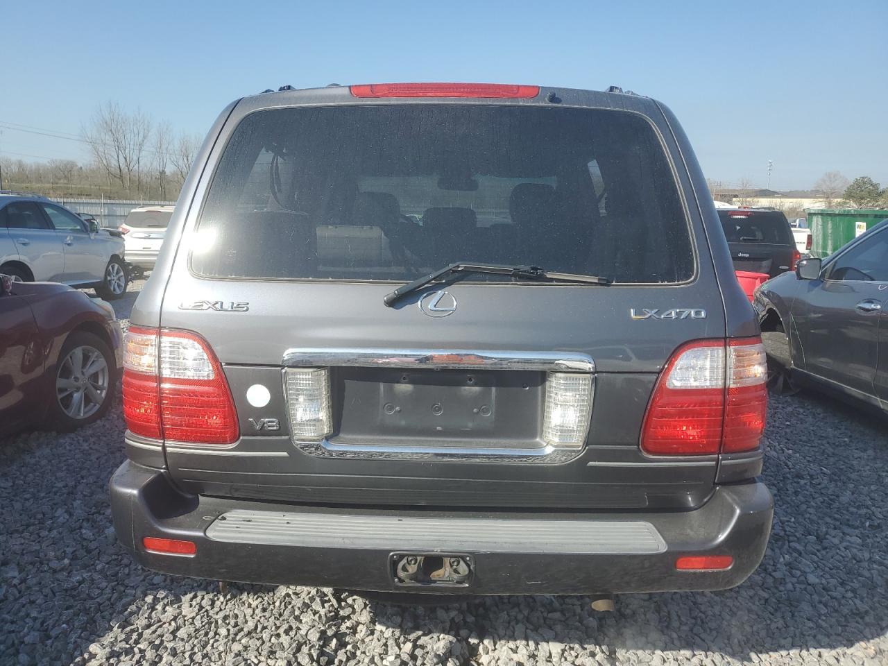 2004 Lexus LX VIN JTJHT00W343541589 Copart auction photo, side damage thumbnail 6