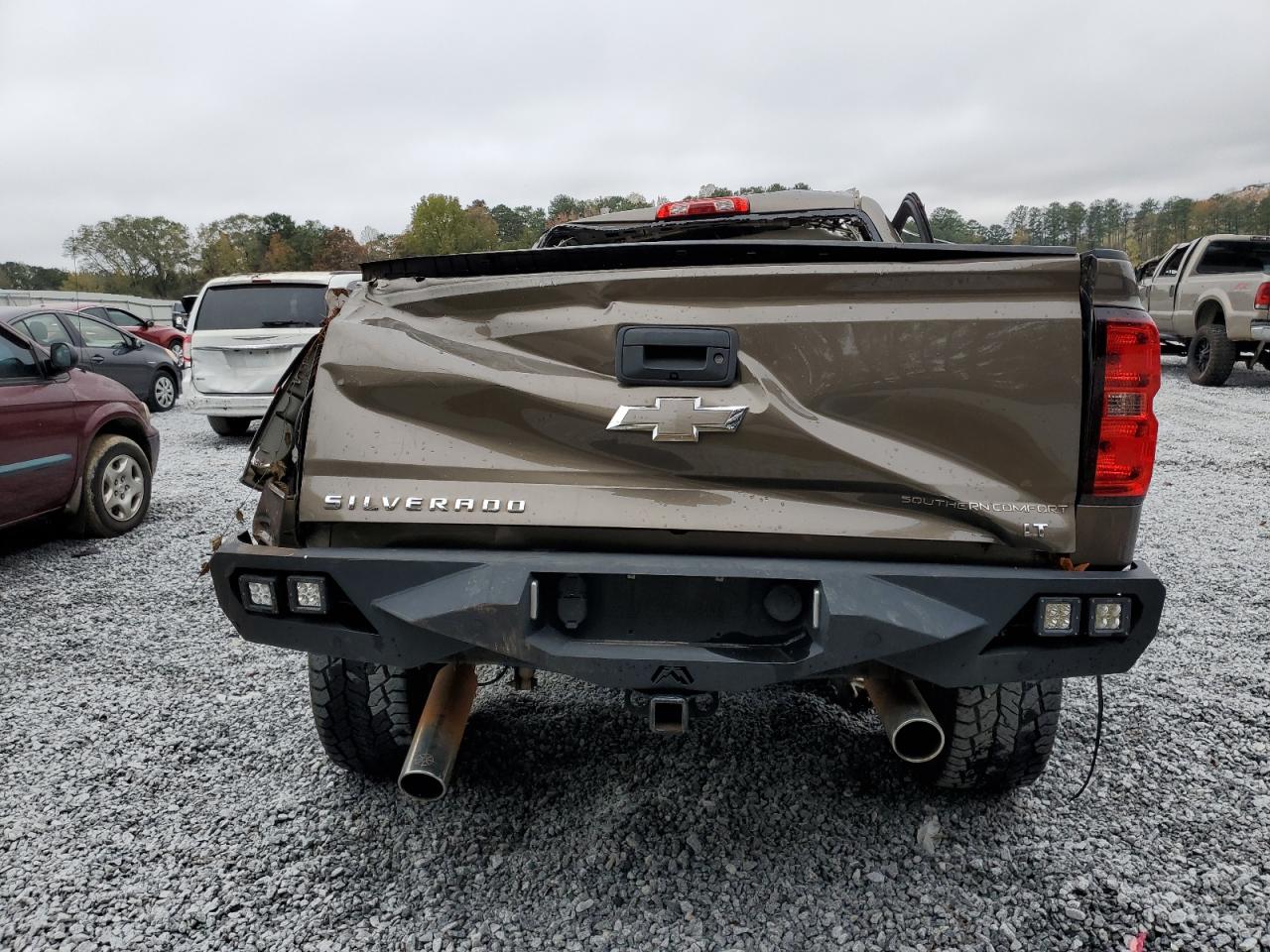 2015 Chevrolet Silverado VIN 3GCUKREC5FG140942 Copart auction photo, undercarriage / all over damage thumbnail 6