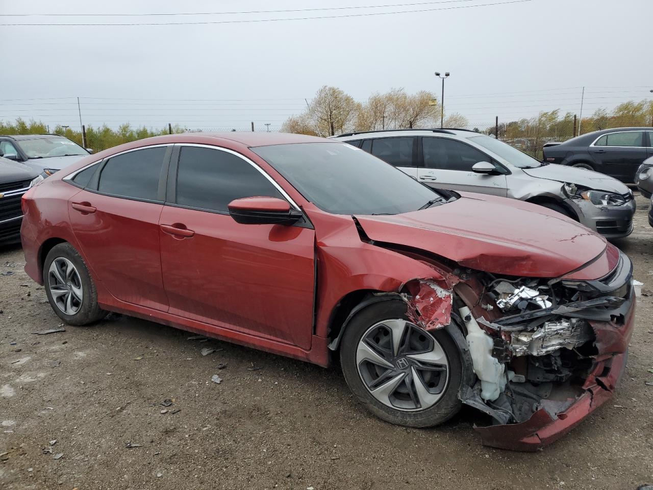 2019 Honda Civic VIN 19XFC2F60KE048732 Copart auction photo, front end / minor dent/scratches damage thumbnail 5