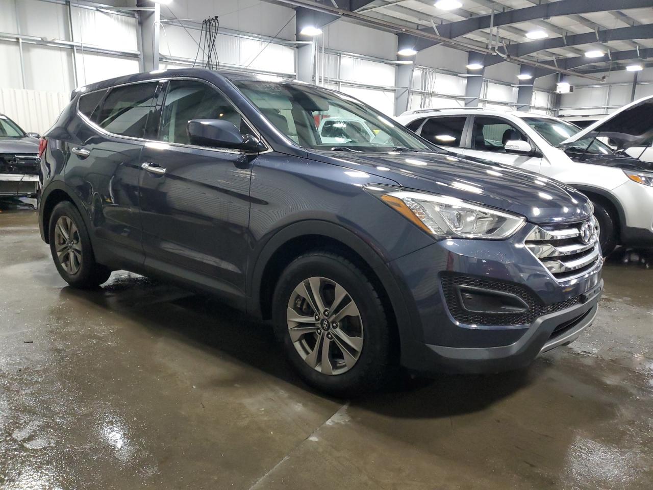 2016 Hyundai Santa Fe VIN 5XYZT3LB8GG338084 Copart auction photo, side / rear end damage thumbnail 4