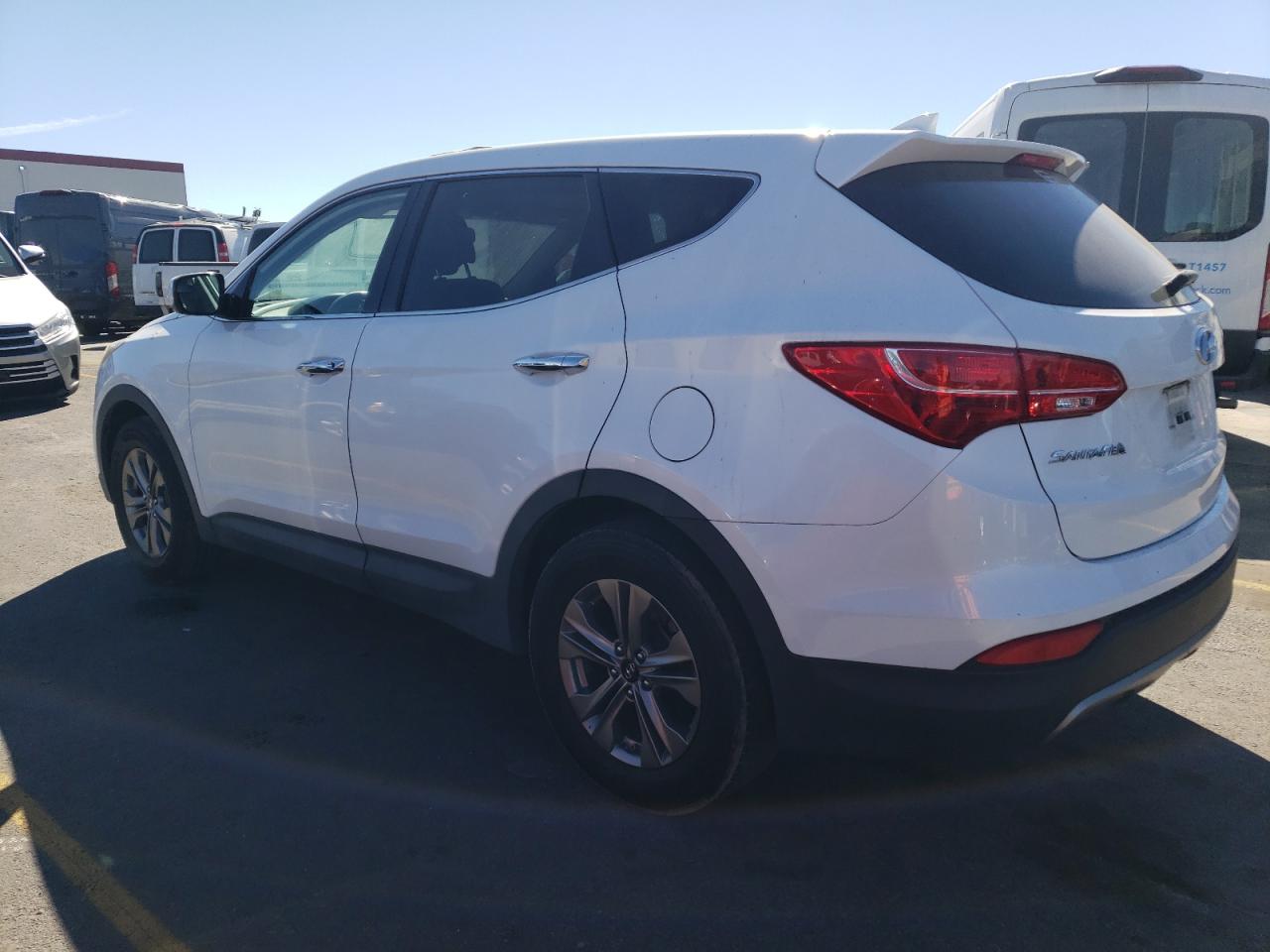2016 Hyundai Santa Fe VIN 5XYZTDLB7GG361295 Copart auction photo, vandalism damage thumbnail 2