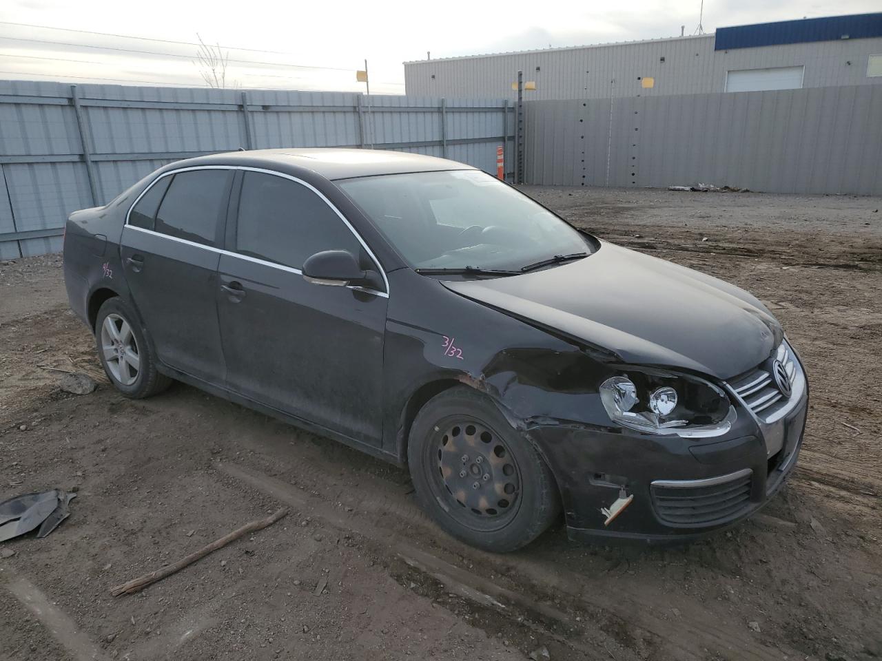 2009 Volkswagen Jetta VIN 3VWRM71K39M083015 Copart auction photo, front end / side damage thumbnail 4