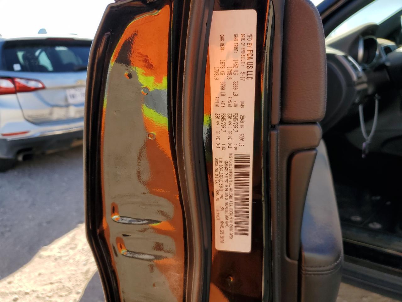 2018 Jeep Grand Cherokee VIN 1C4RJEAG7JC153410 Copart auction photo, front end / hail damage thumbnail 13