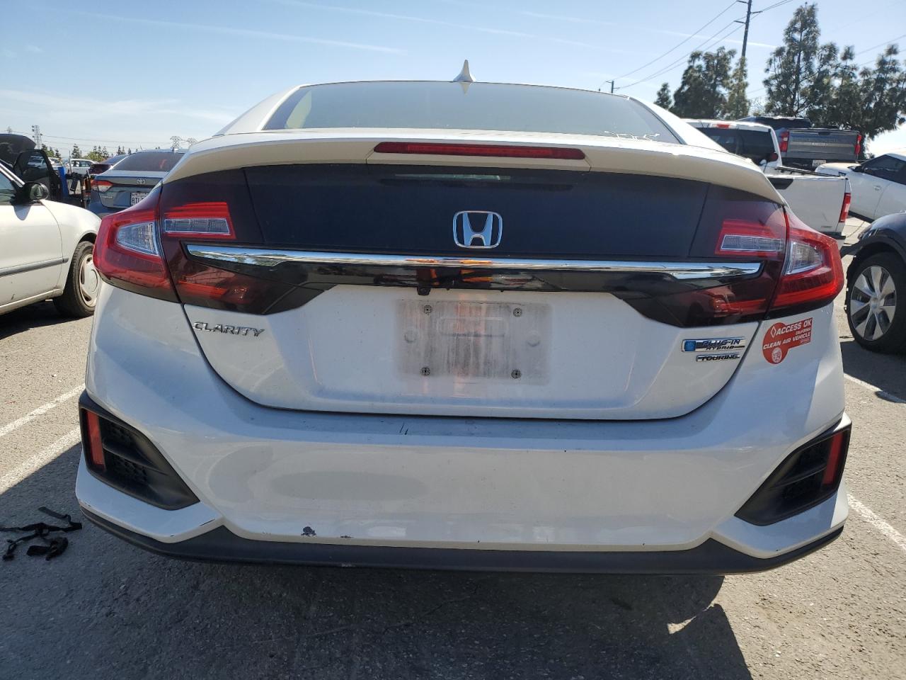 2018 Honda Clarity VIN JHMZC5F37JC016367 Copart auction photo, side damage thumbnail 6