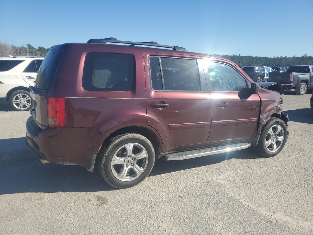 2013 Honda Pilot VIN 5FNYF3H58DB040000 Copart auction photo, front end damage thumbnail 3
