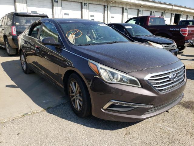 2015 Hyundai Sonata VIN 5NPE24AF8FH026884 Copart auction photo, vandalism / side damage thumbnail 4