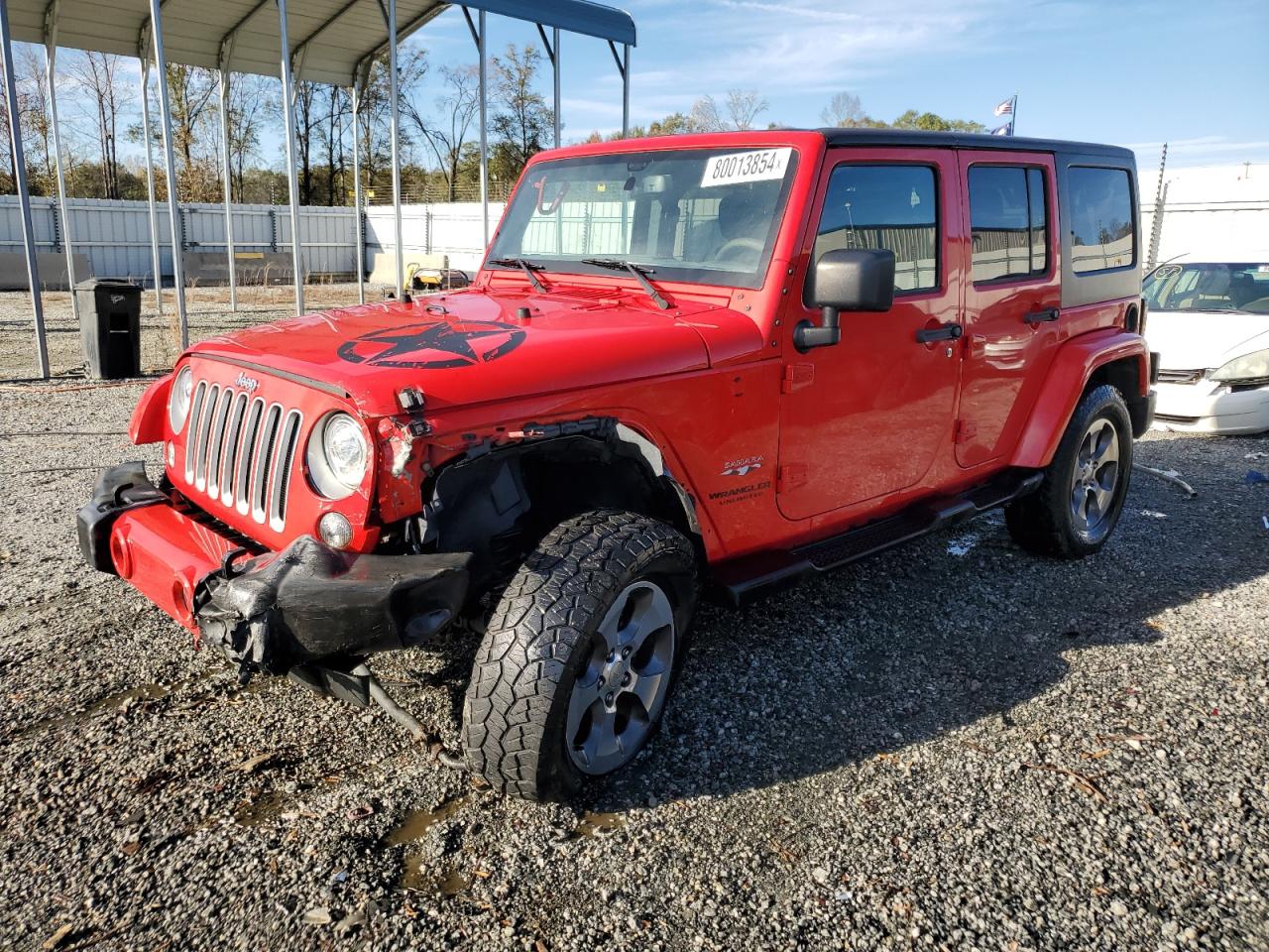 2017 Jeep Wrangler VIN 1C4BJWEG4HL516595