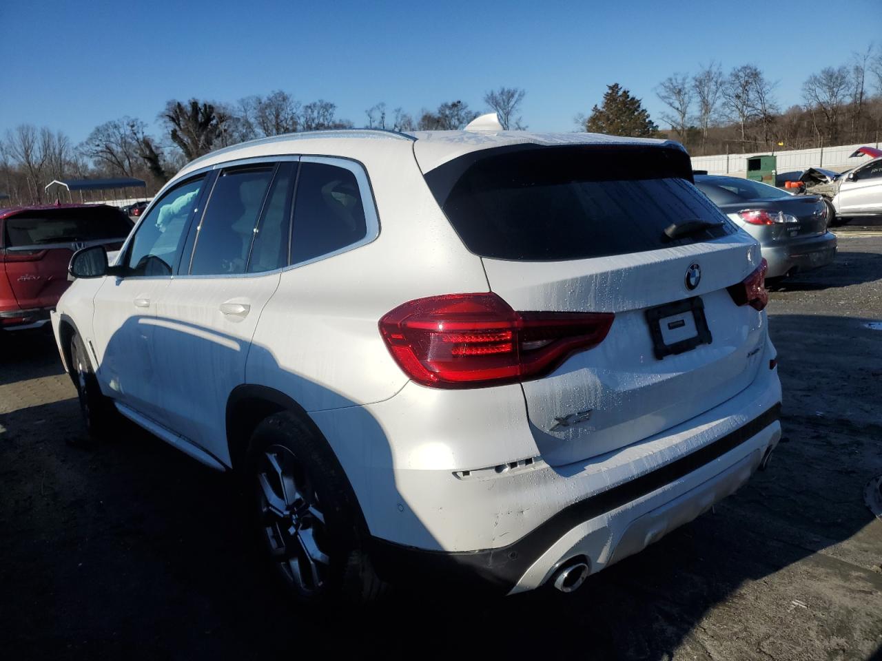 2021 BMW X3 VIN 5UXTY5C09M9E47847 Copart auction photo, front end damage thumbnail 2