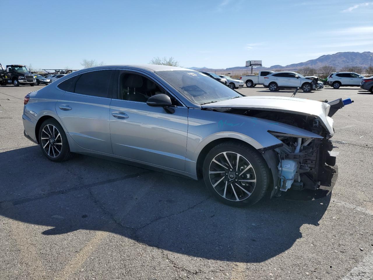 2020 Hyundai Sonata VIN 5NPEJ4J21LH018959 Copart auction photo, front end damage thumbnail 4