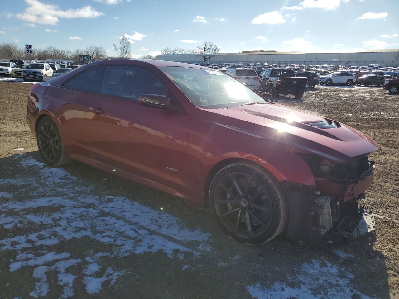 2016 Cadillac ATS VIN 1G6AN1RY8G0100588 Copart auction photo, front end / minor dent/scratches damage thumbnail 4