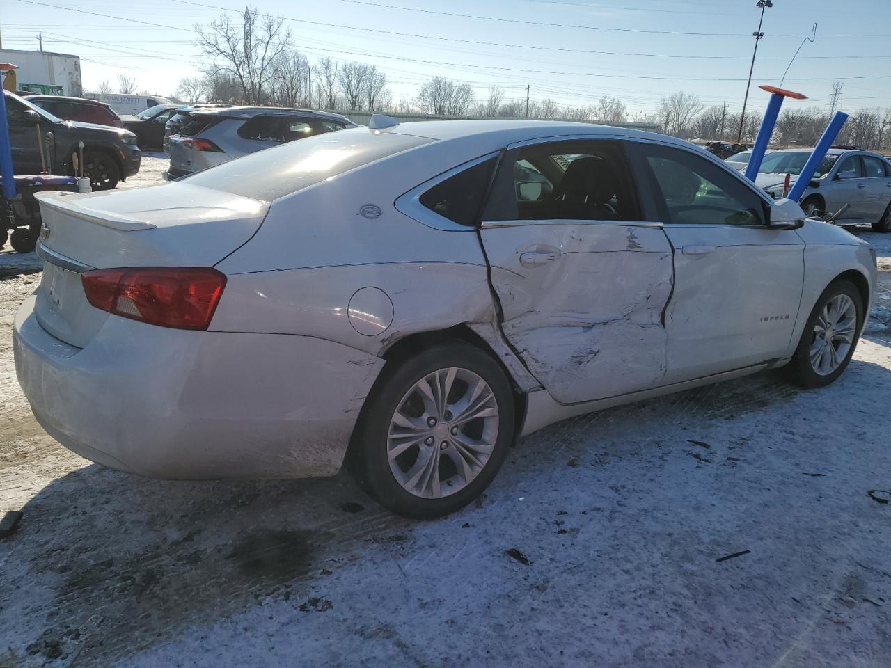 2014 Chevrolet Impala VIN 2G1125S39E9119996 Copart auction photo, side damage thumbnail 3