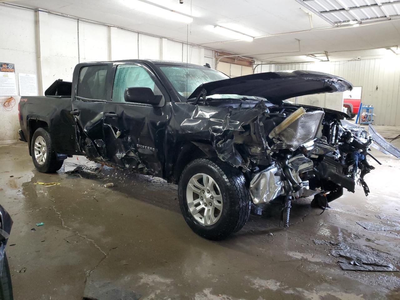 2014 Chevrolet Silverado VIN 1GCVKREH2EZ410675 Copart auction photo, front end / side damage thumbnail 4