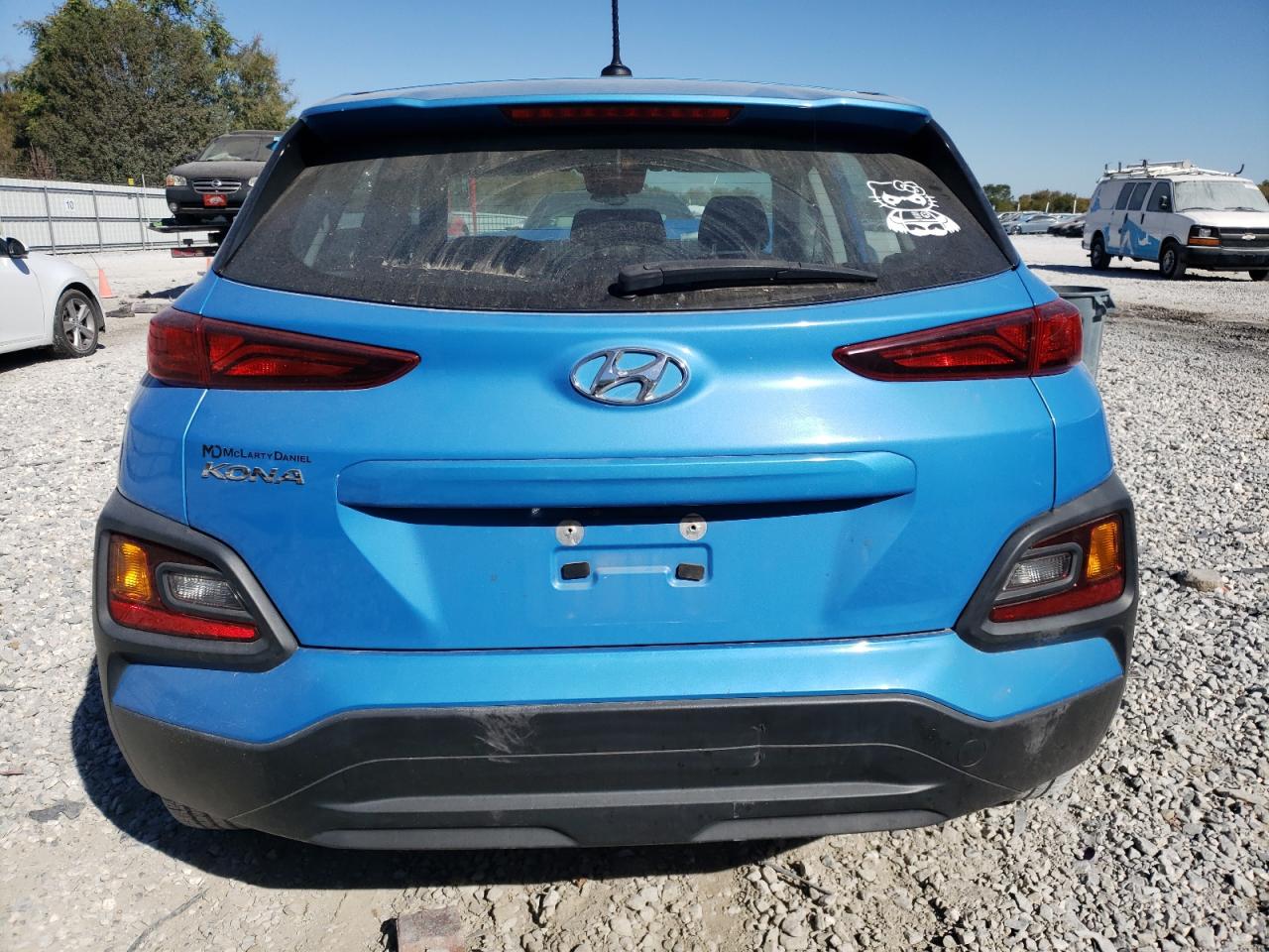 2019 Hyundai Kona VIN KM8K12AA3KU227067 Copart auction photo, front end / side damage thumbnail 6