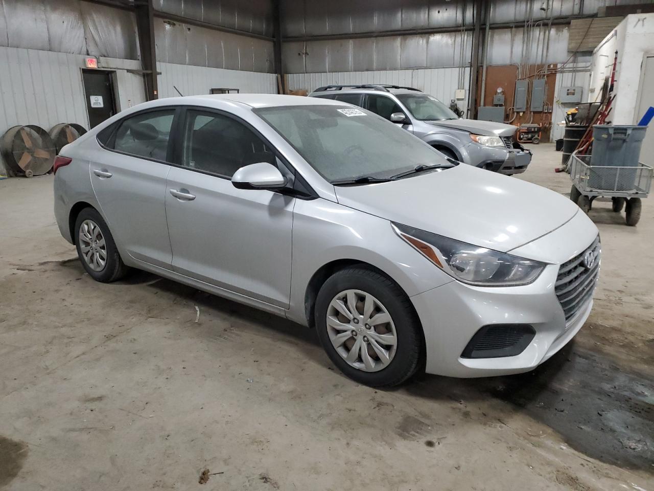 2018 Hyundai Accent VIN 3KPC24A30JE020975 Copart auction photo, rear end / minor dent/scratches damage thumbnail 4