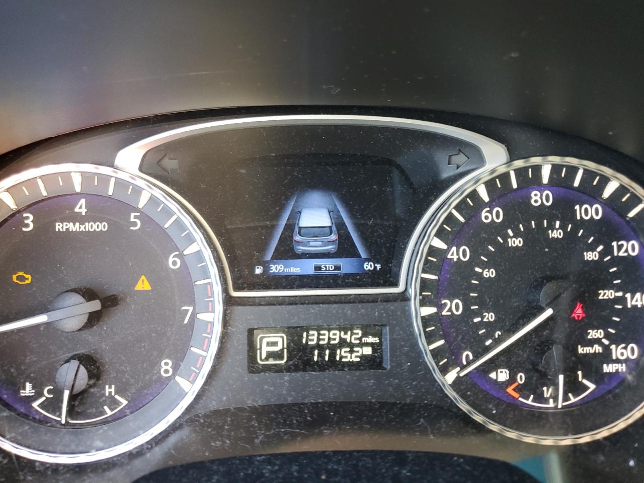 2014 Infiniti QX60 VIN 5N1AL0MN2EC552697 Copart auction photo, front end / side damage thumbnail 9