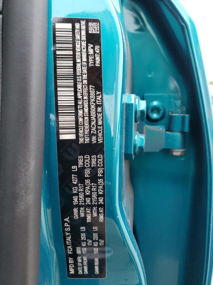 2019 Jeep Renegade VIN ZACNJABB0KPK88877 Copart auction photo, all over damage thumbnail 16