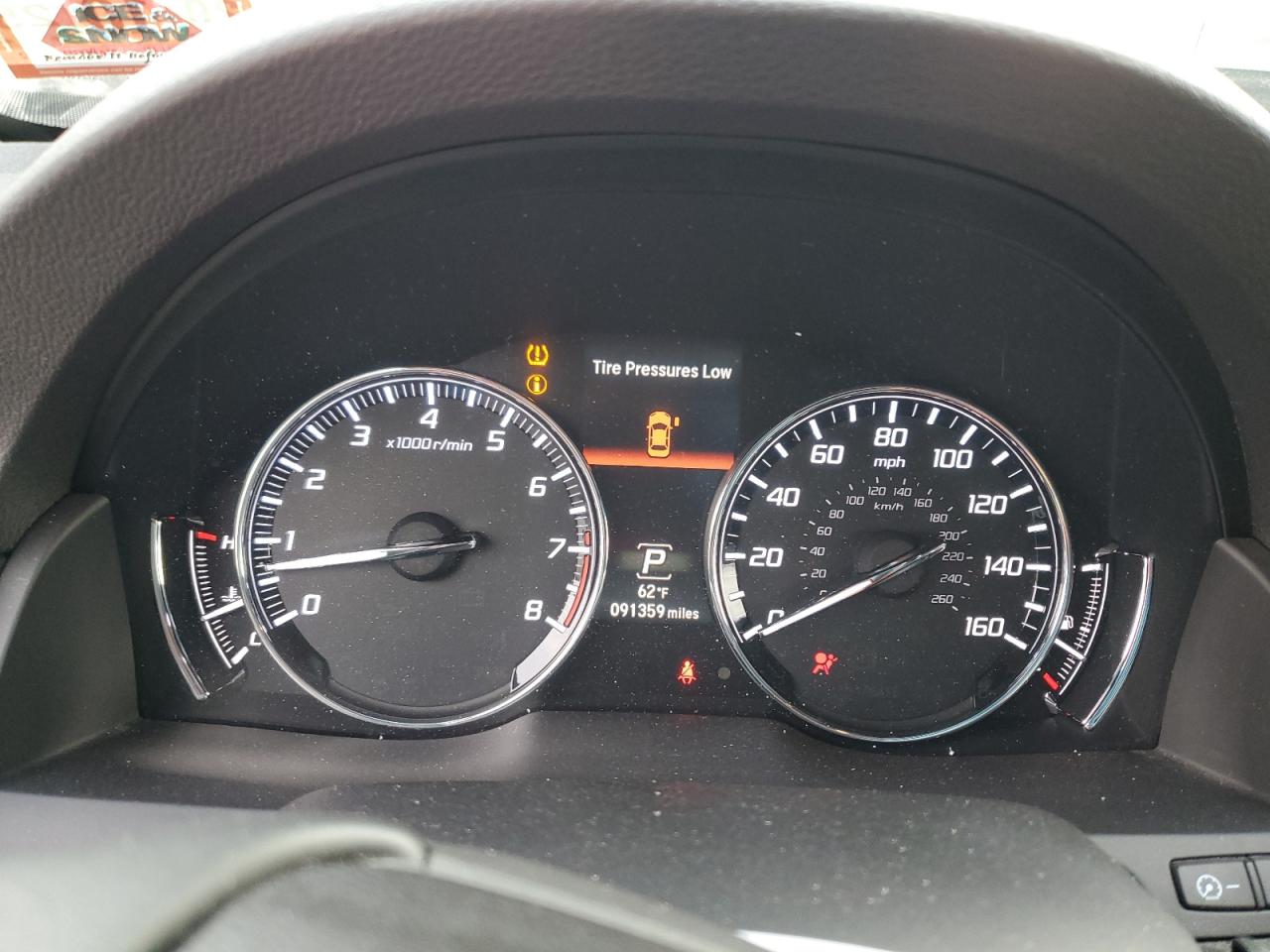 2015 Acura RLX VIN JH4KC1F50FC000420 Copart auction photo, front end damage thumbnail 9