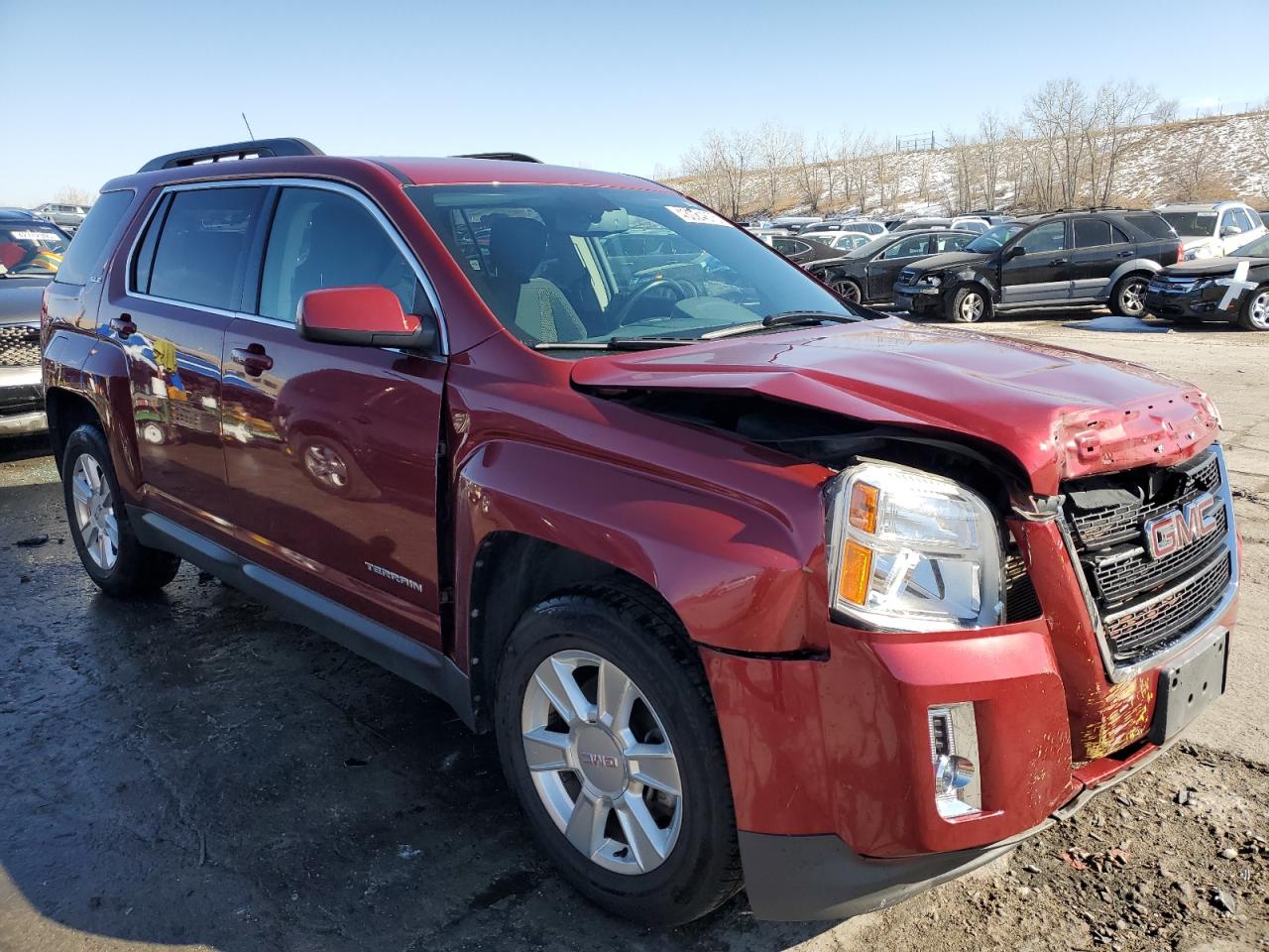 2011 GMC Terrain VIN 2CTFLTEC3B6310096 Copart auction photo, front end / side damage thumbnail 4