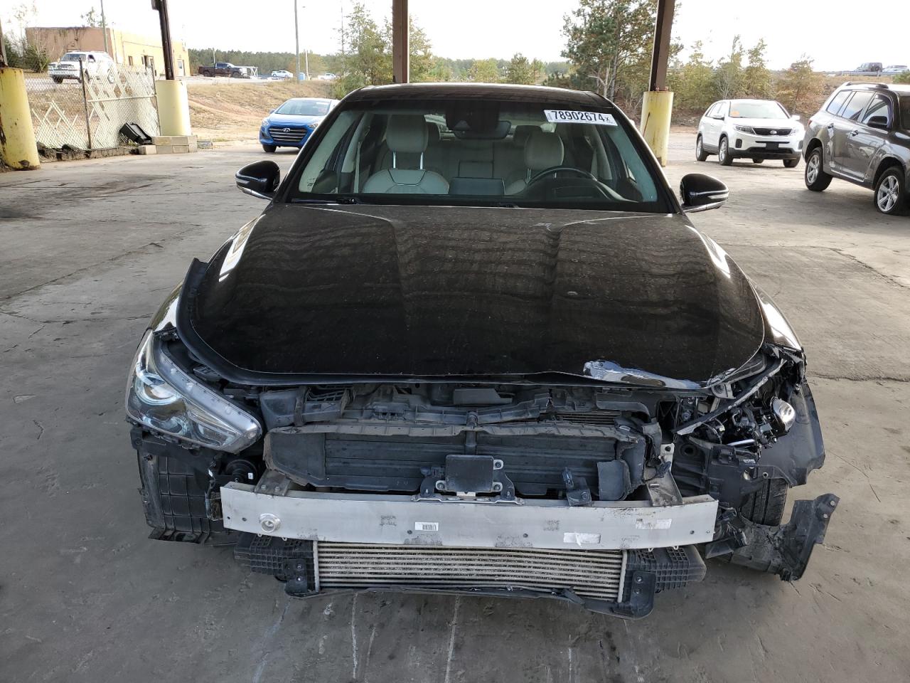 2019 Genesis G70 VIN KMTG34LE9KU020958 Copart auction photo, front end damage thumbnail 5