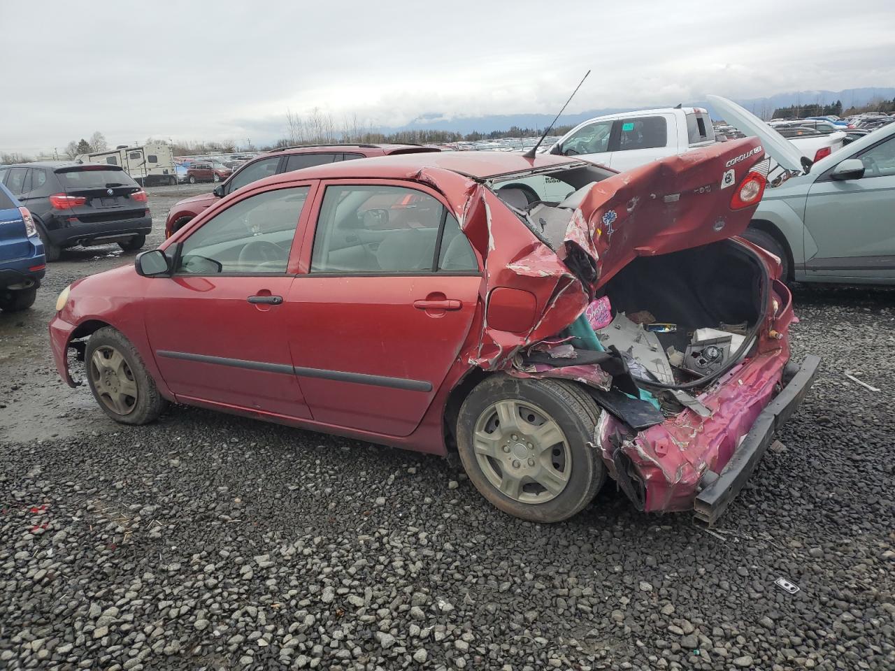 2006 Toyota Corolla VIN JTDBR32E660059023 Copart auction photo, rear end / undercarriage damage thumbnail 2