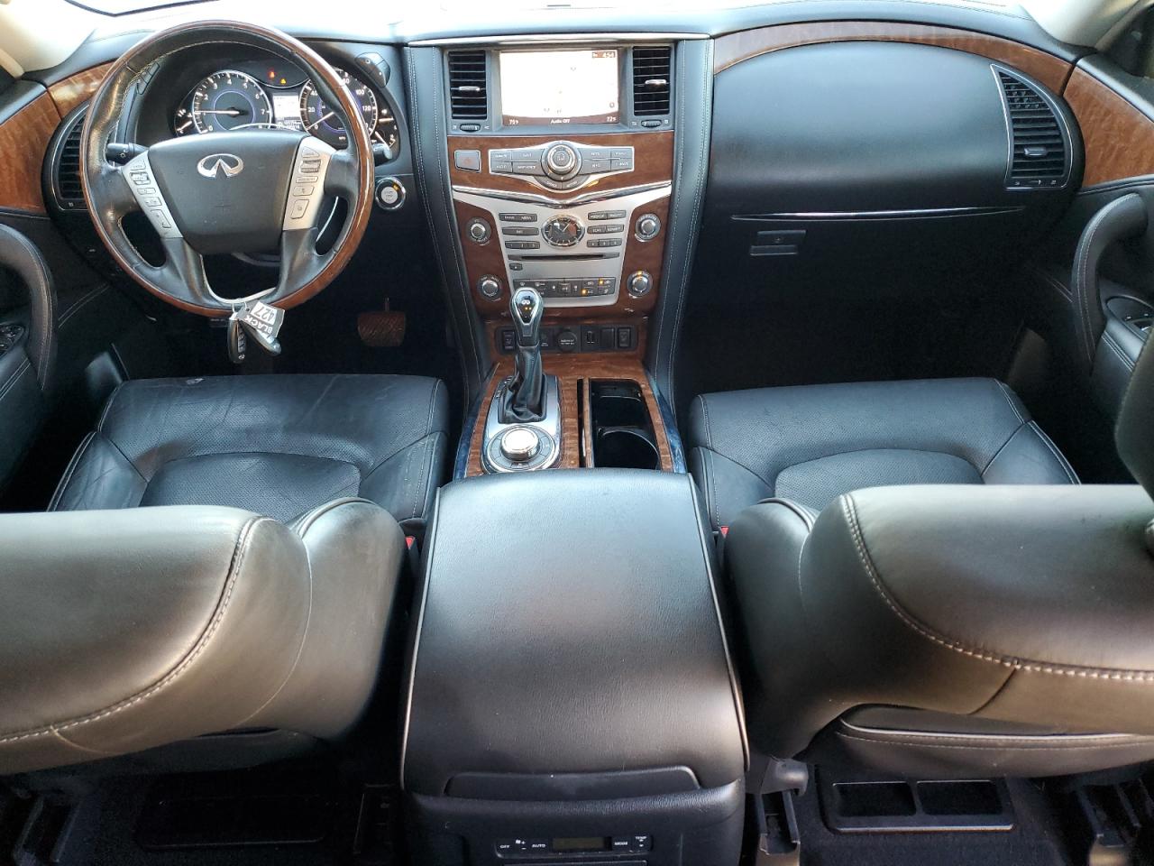 2018 Infiniti QX80 VIN JN8AZ2NE0J9190264 Copart auction photo, vandalism / stripped damage thumbnail 8