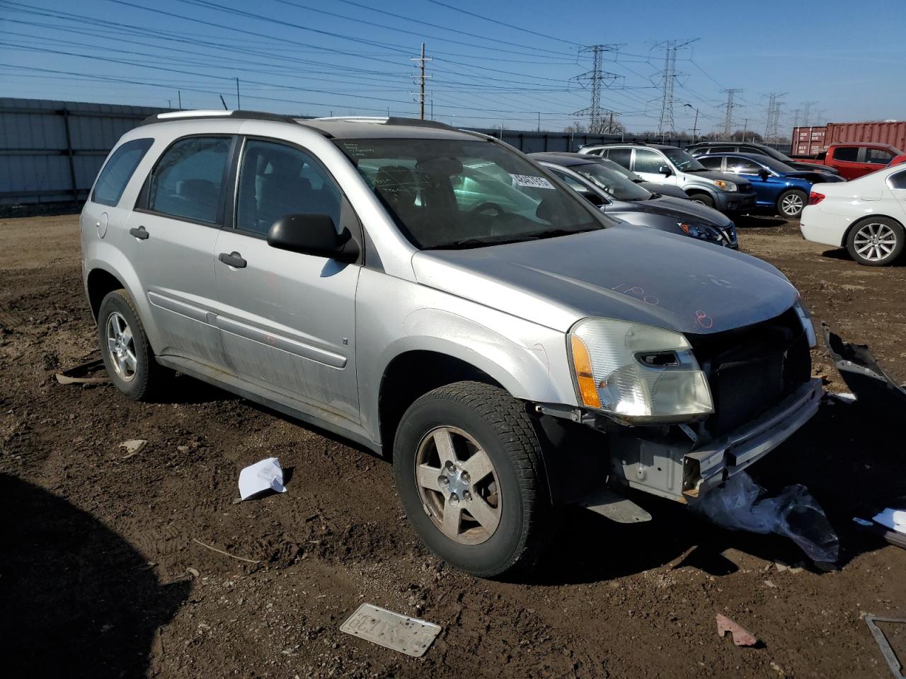 2008 Chevrolet Equinox VIN 2CNDL13F386008798 Copart auction photo, undercarriage / front end damage thumbnail 4